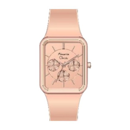 Alexandre Christie ALCW2744BFRRGRG Pink Silicone Strap Analog Women Watch